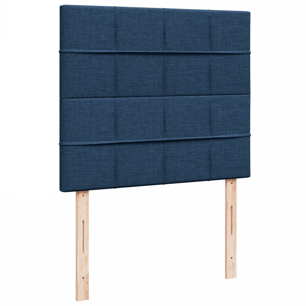 Boxspring met matras stof blauw 120x200 cm is nu te koop bij PeponiXL, paradijselijk wonen!