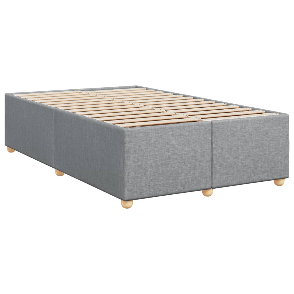 Boxspring met matras stof lichtgrijs 120x200 cm is nu te koop bij PeponiXL, paradijselijk wonen!