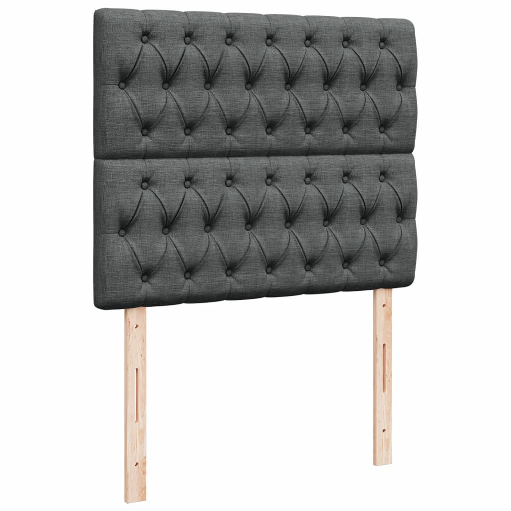 Boxspring met matras stof donkergrijs 120x200 cm is nu te koop bij PeponiXL, paradijselijk wonen!