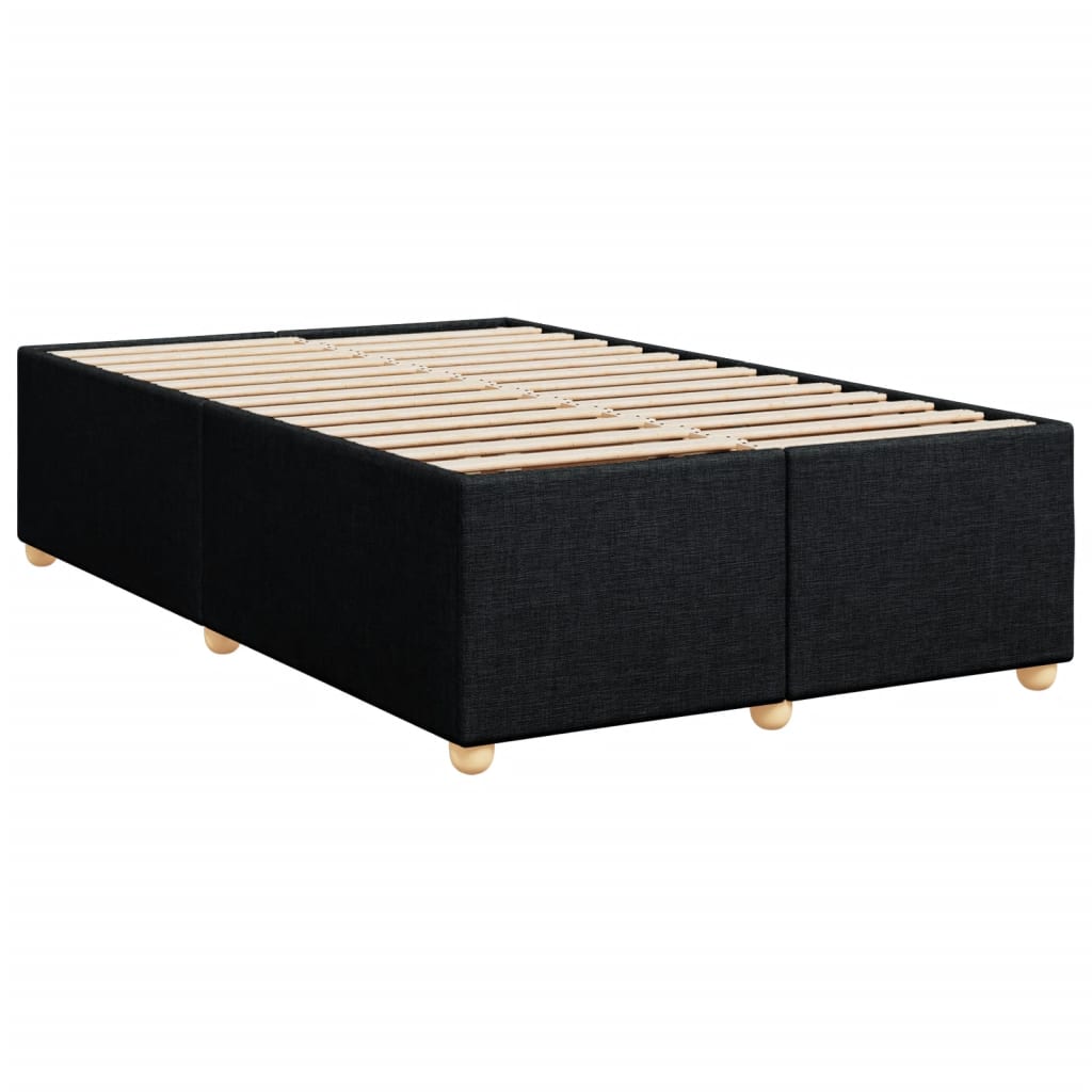 Boxspring met matras stof zwart 120x200 cm is nu te koop bij PeponiXL, paradijselijk wonen!