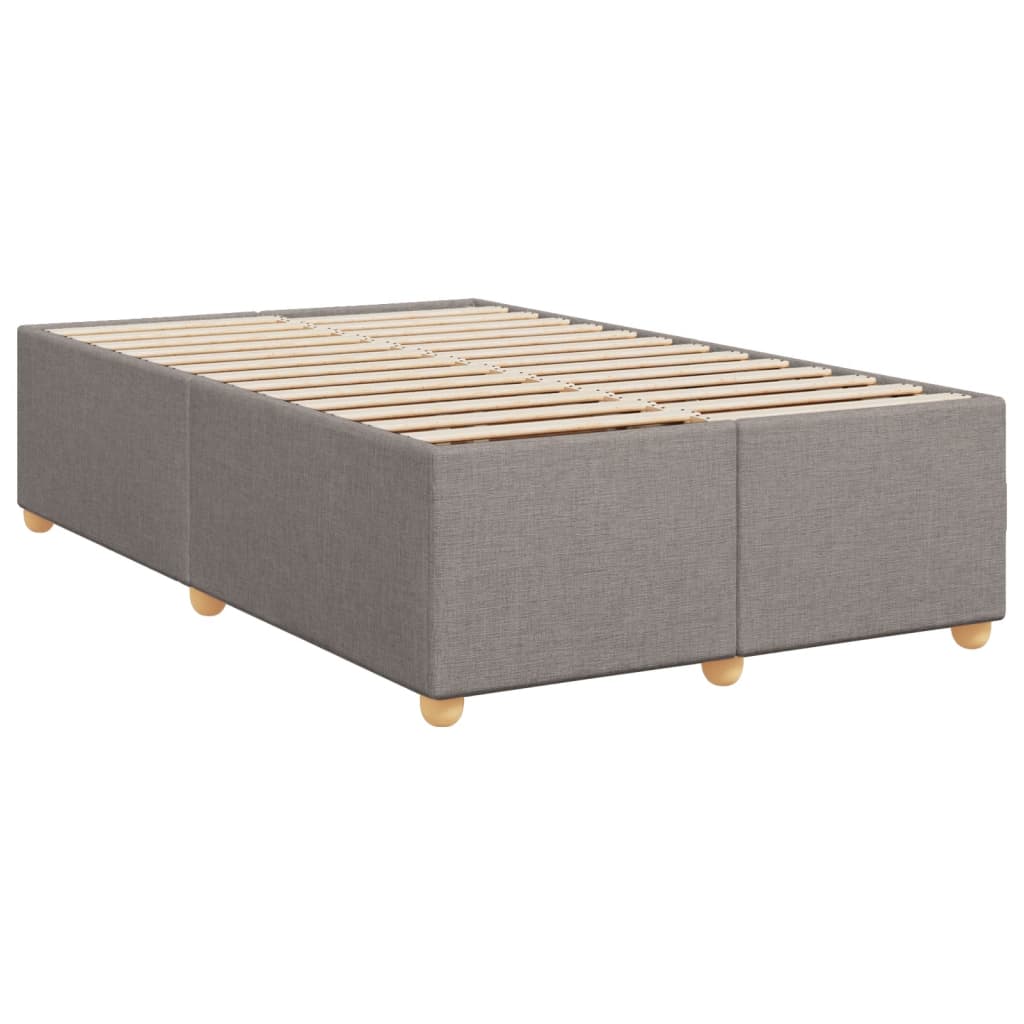 Boxspring met matras stof taupe 120x200 cm is nu te koop bij PeponiXL, paradijselijk wonen!