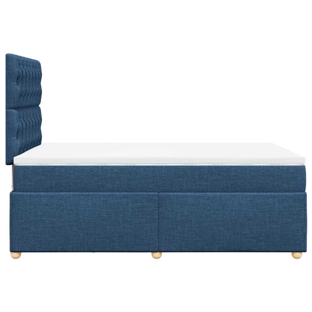 Boxspring met matras stof blauw 120x200 cm is nu te koop bij PeponiXL, paradijselijk wonen!