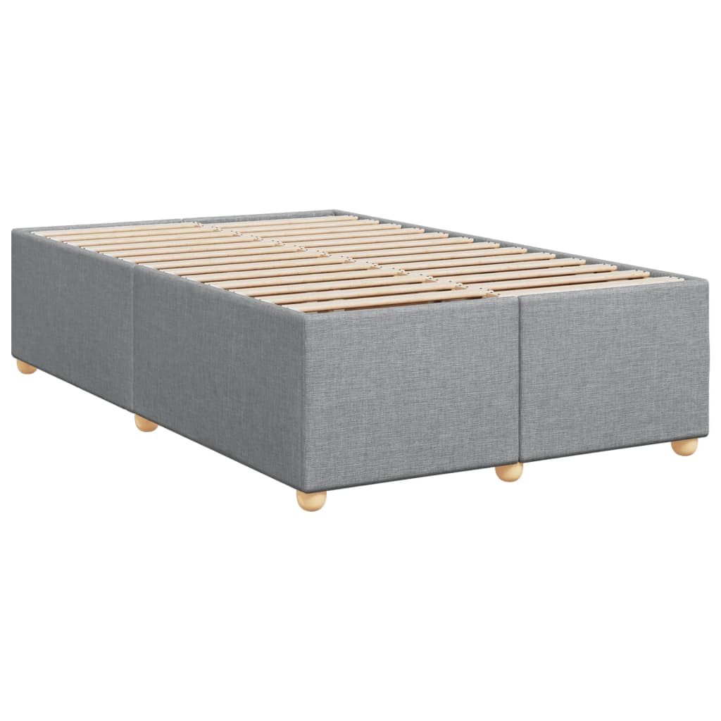 Boxspring met matras stof lichtgrijs 120x200 cm is nu te koop bij PeponiXL, paradijselijk wonen!