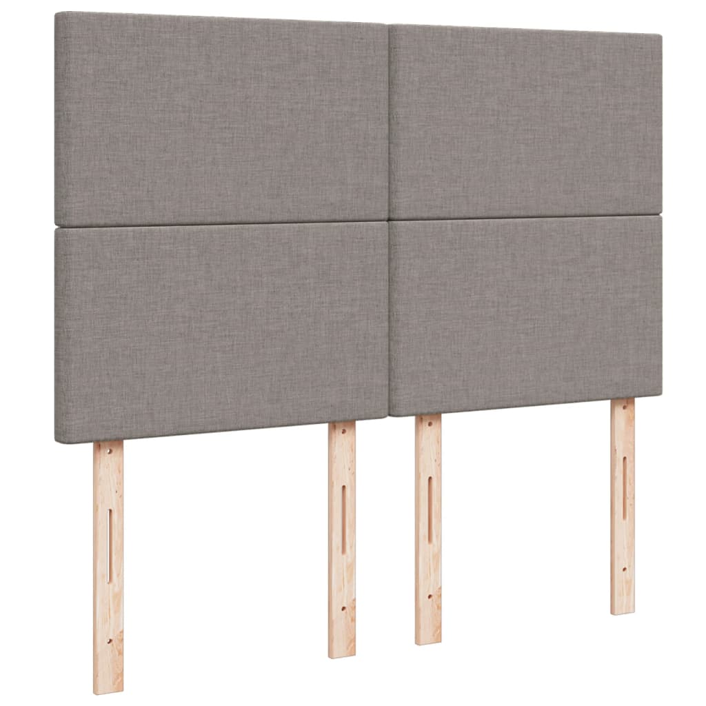 Boxspring met matras stof taupe 140x190 cm is nu te koop bij PeponiXL, paradijselijk wonen!
