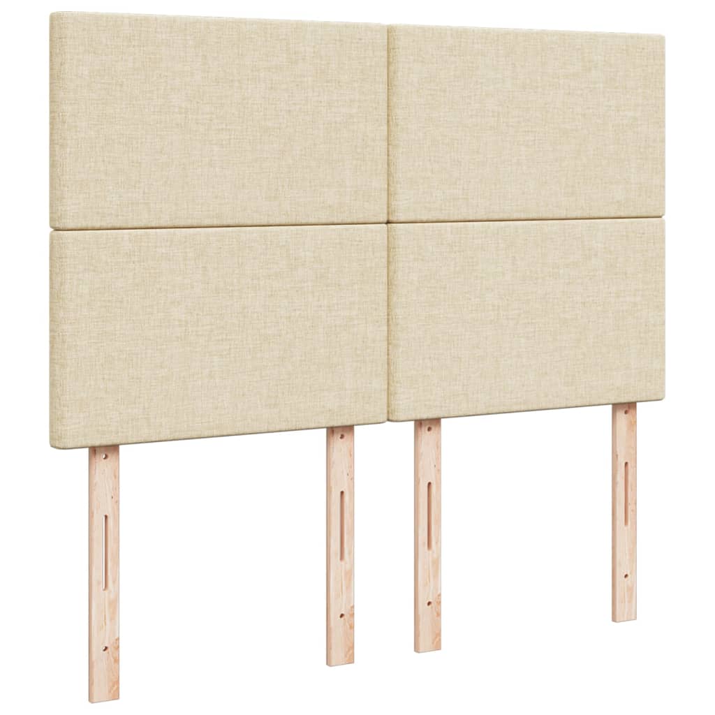 Boxspring met matras stof crèmekleurig 140x190 cm is nu te koop bij PeponiXL, paradijselijk wonen!