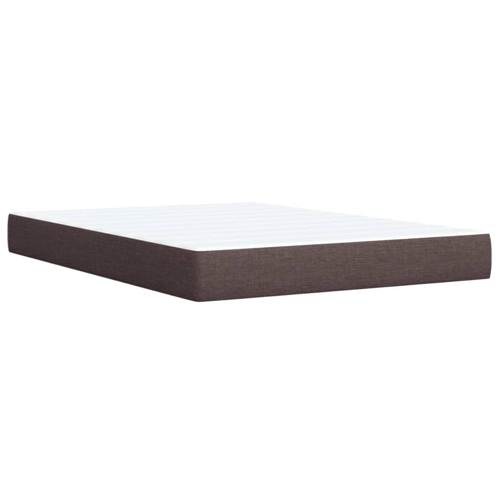 Boxspring met matras stof donkerbruin 140x190 cm is nu te koop bij PeponiXL, paradijselijk wonen!