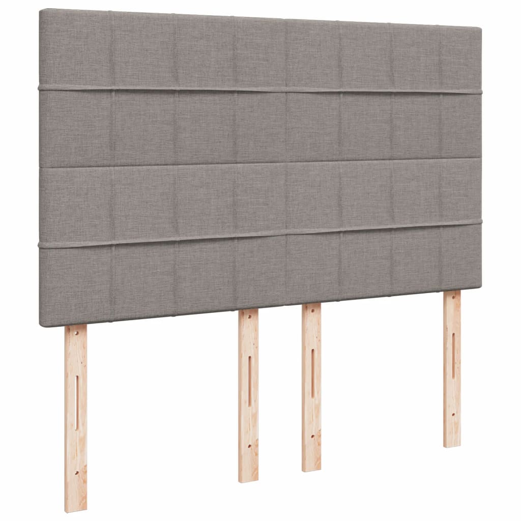 Boxspring met matras stof taupe 140x190 cm is nu te koop bij PeponiXL, paradijselijk wonen!