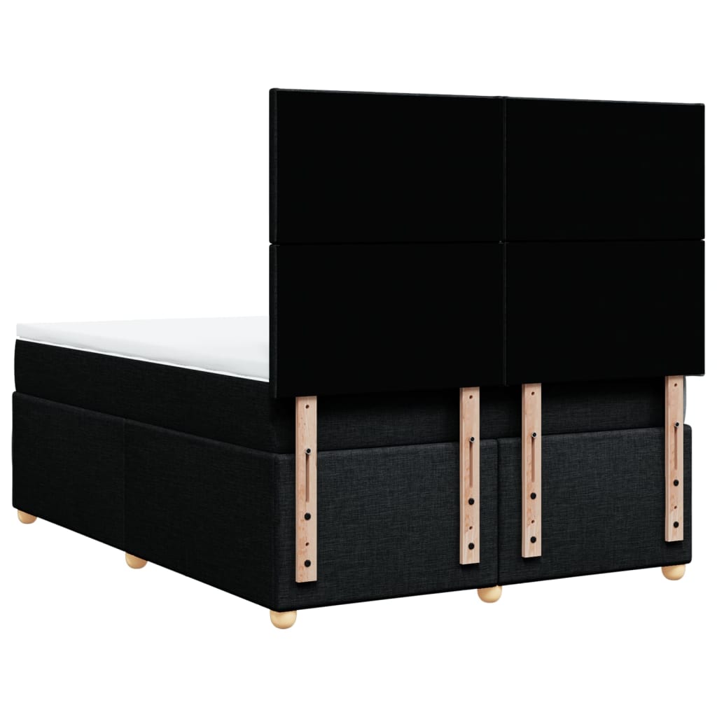 Boxspring met matras stof zwart 160x200 cm is nu te koop bij PeponiXL, paradijselijk wonen!