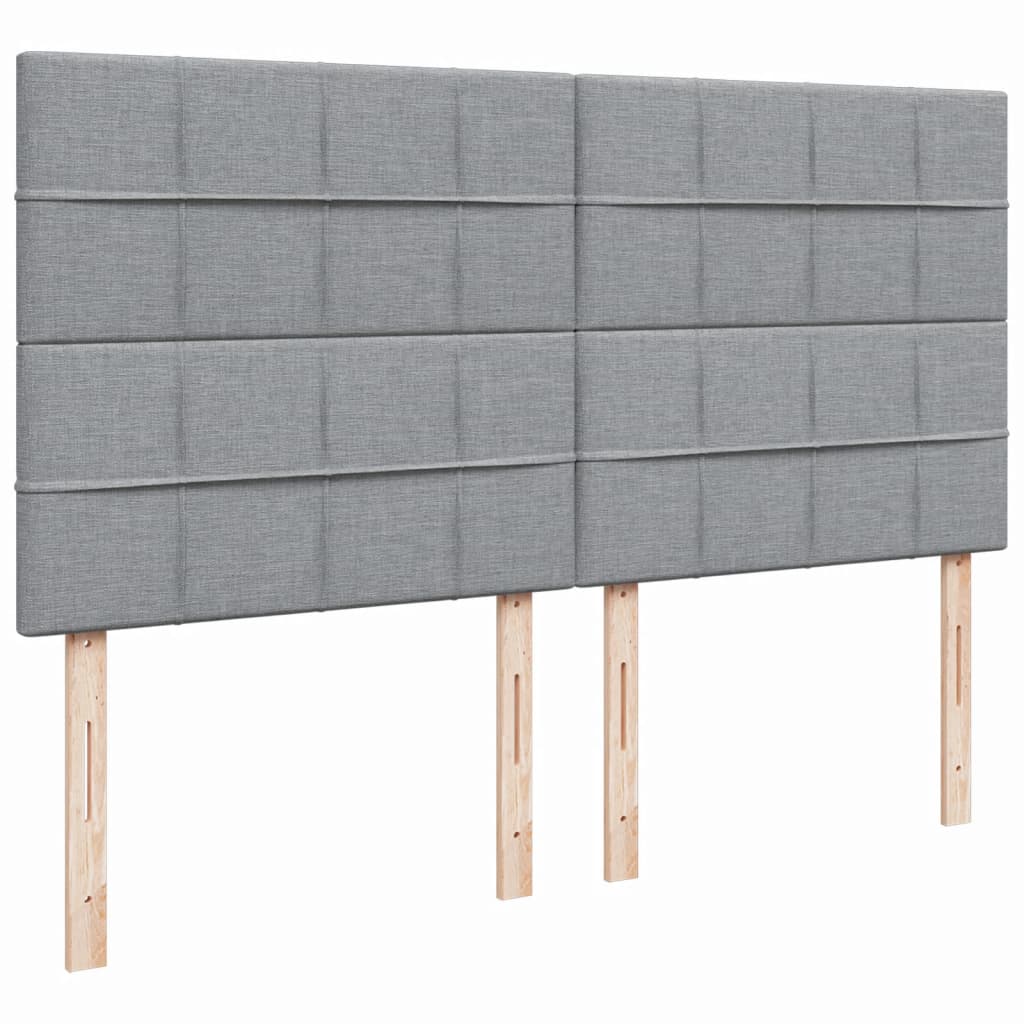 Boxspring met matras stof lichtgrijs 180x200 cm is nu te koop bij PeponiXL, paradijselijk wonen!