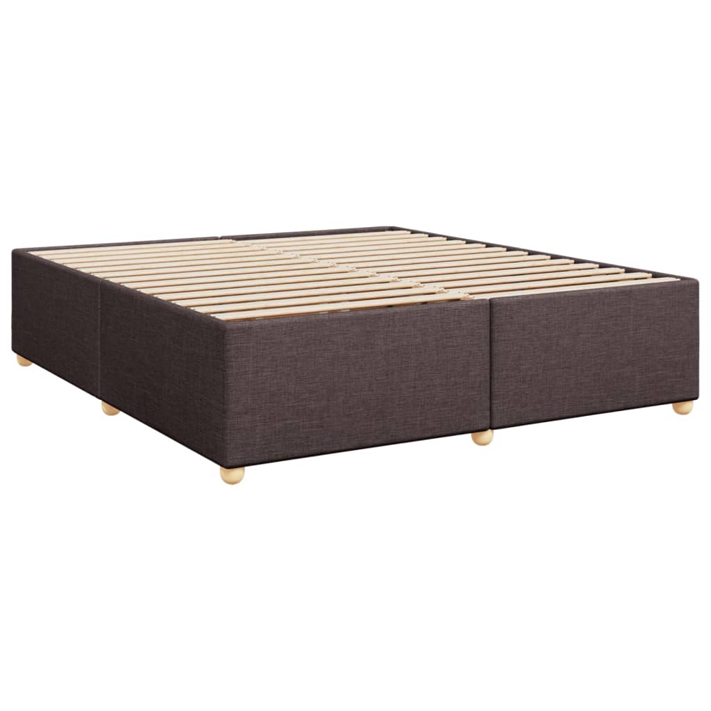 Boxspring met matras stof donkerbruin 180x200 cm is nu te koop bij PeponiXL, paradijselijk wonen!