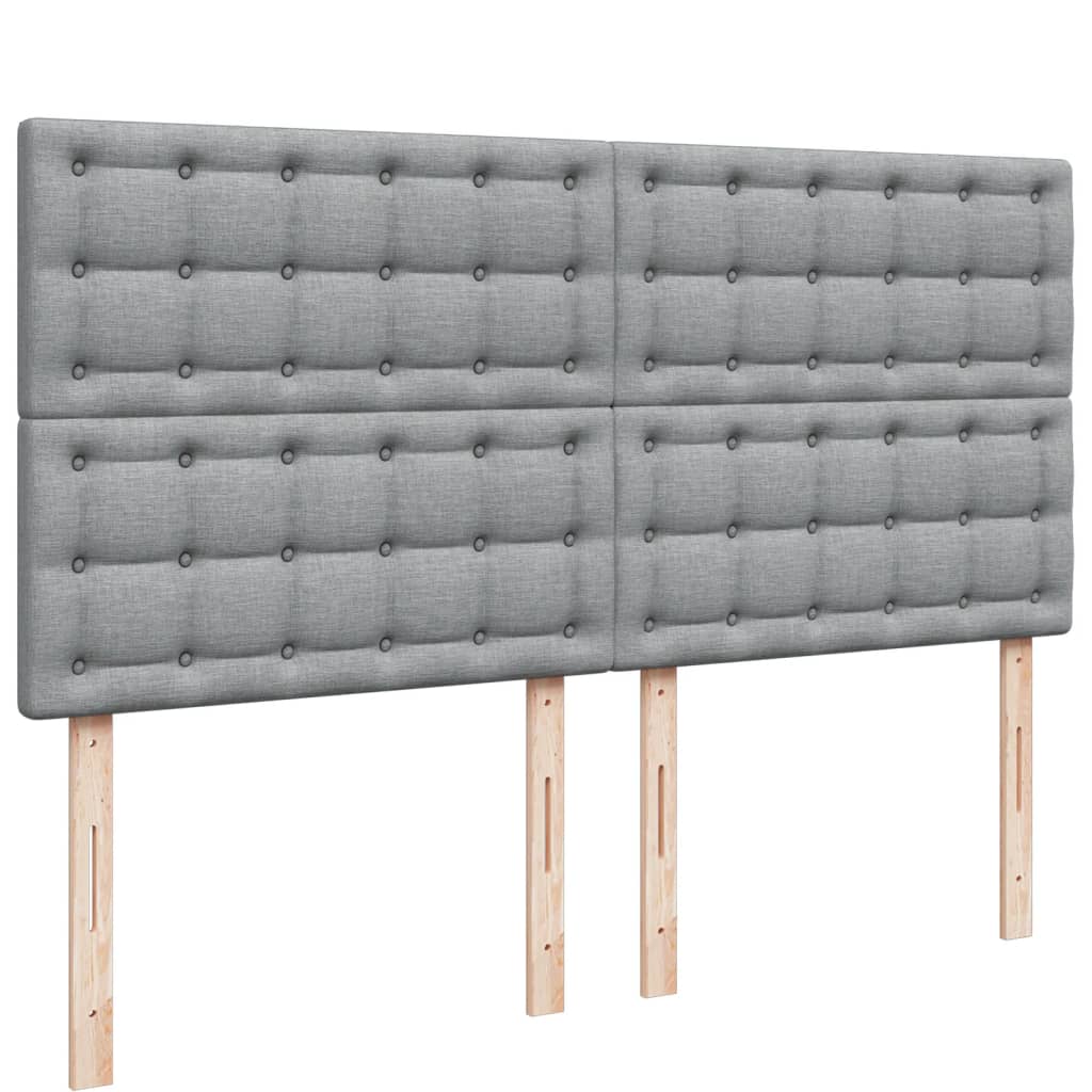 Boxspring met matras stof lichtgrijs 180x200 cm is nu te koop bij PeponiXL, paradijselijk wonen!