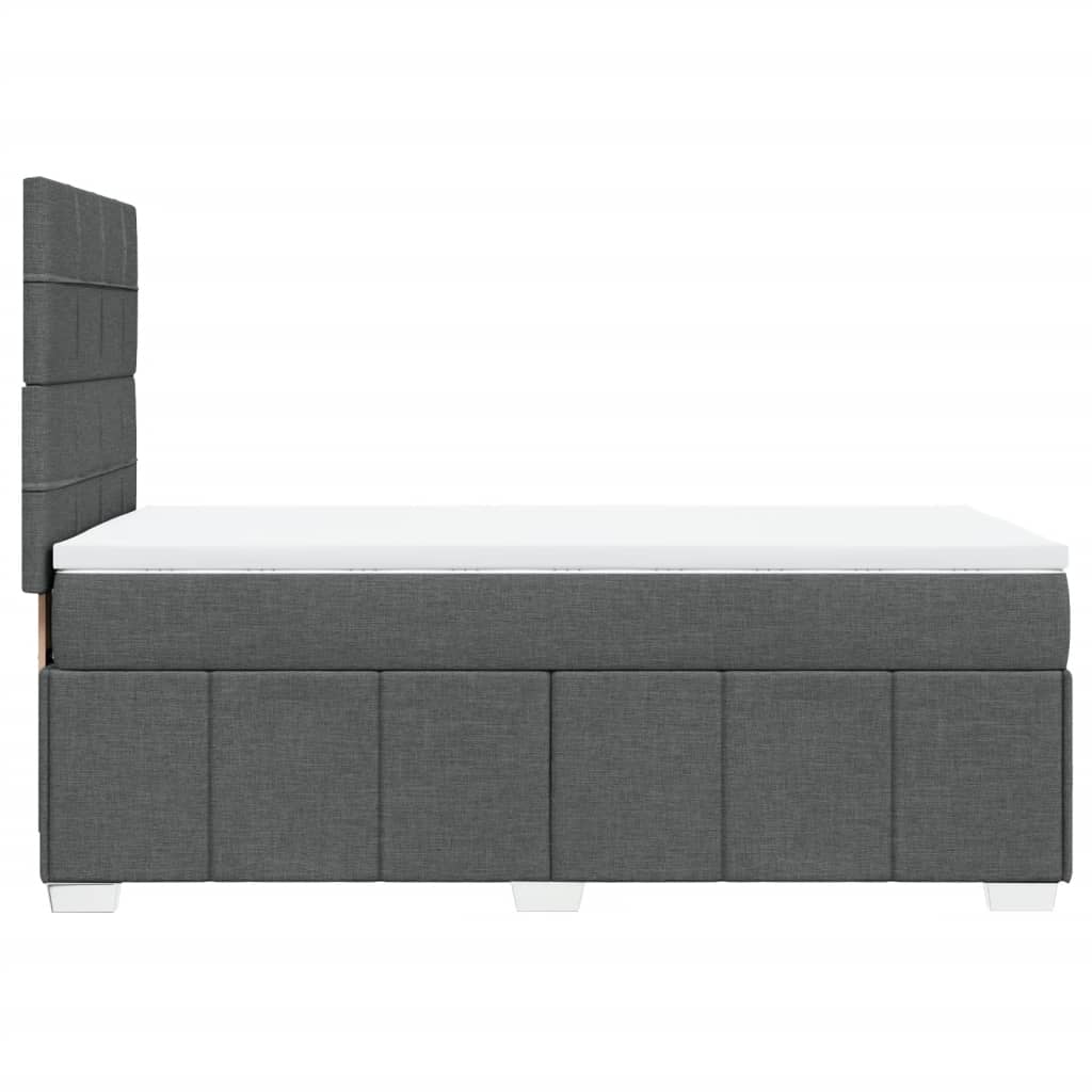 Boxspring met matras stof donkergrijs 90x200 cm is nu te koop bij PeponiXL, paradijselijk wonen!