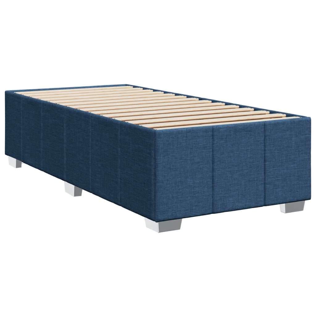 Boxspring met matras stof blauw 100x200 cm is nu te koop bij PeponiXL, paradijselijk wonen!