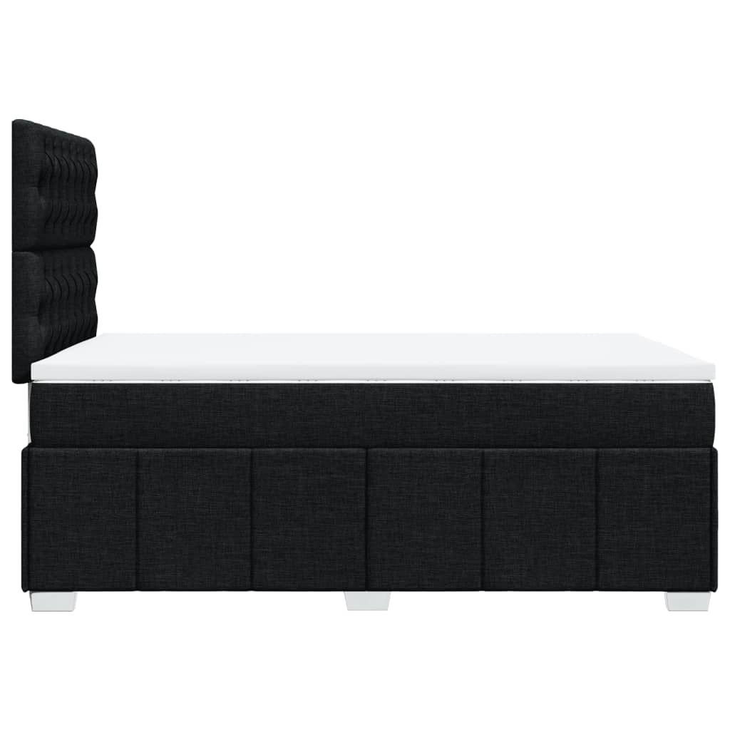 Boxspring met matras stof zwart 120x190 cm is nu te koop bij PeponiXL, paradijselijk wonen!