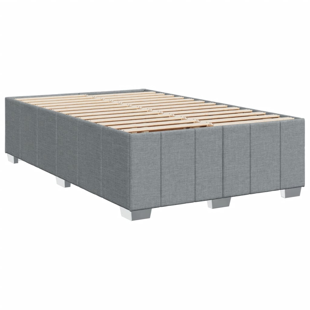 Boxspring met matras stof lichtgrijs 120x200 cm is nu te koop bij PeponiXL, paradijselijk wonen!