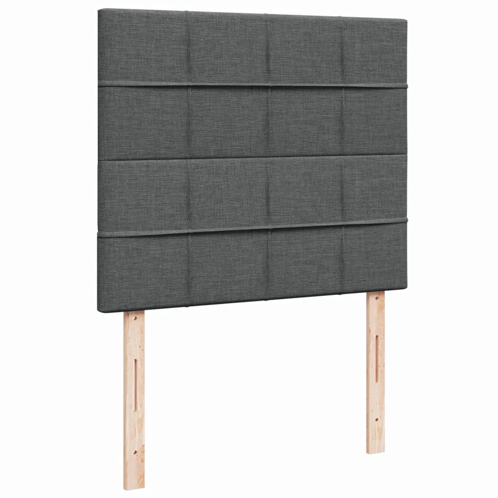 Boxspring met matras stof donkergrijs 120x200 cm is nu te koop bij PeponiXL, paradijselijk wonen!