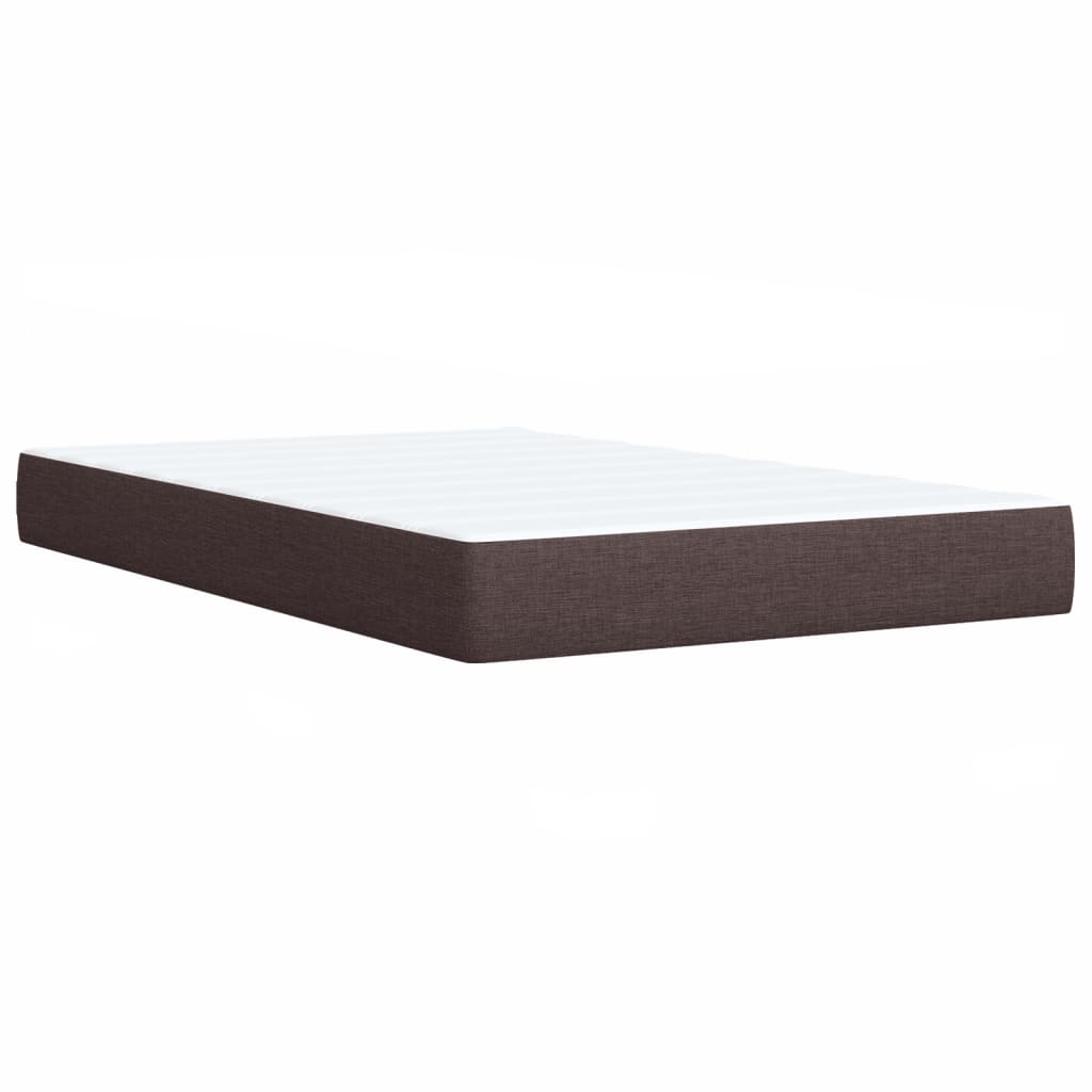 Boxspring met matras stof donkerbruin 120x200 cm is nu te koop bij PeponiXL, paradijselijk wonen!