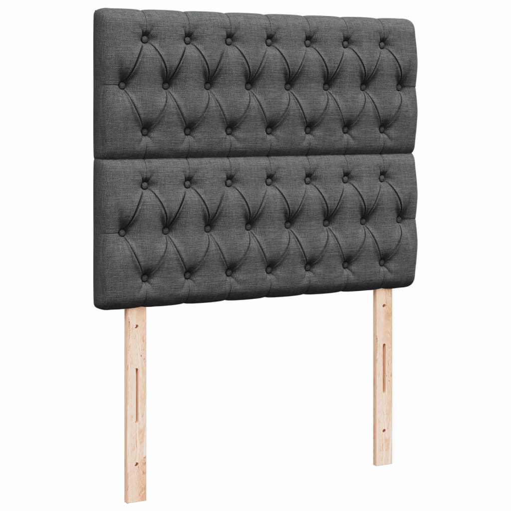 Boxspring met matras stof donkergrijs 120x200 cm is nu te koop bij PeponiXL, paradijselijk wonen!