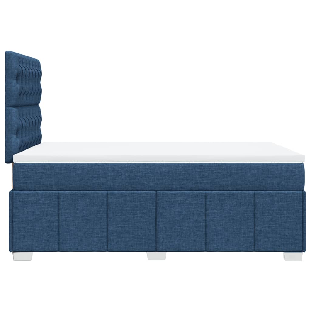Boxspring met matras stof blauw 120x200 cm is nu te koop bij PeponiXL, paradijselijk wonen!