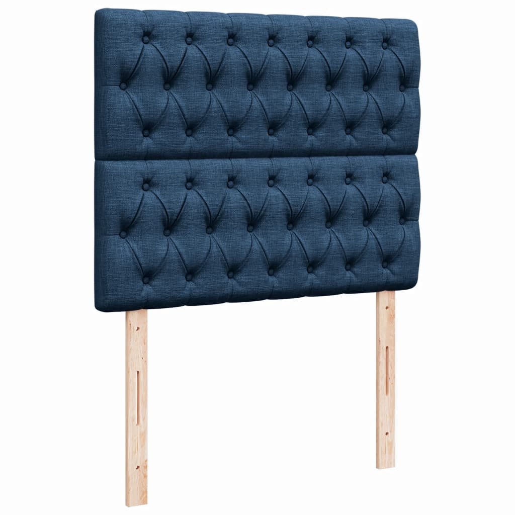 Boxspring met matras stof blauw 120x200 cm is nu te koop bij PeponiXL, paradijselijk wonen!