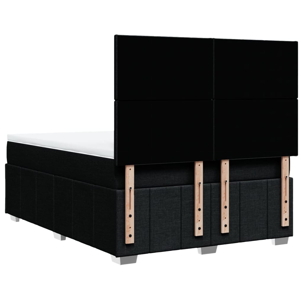 Boxspring met matras stof zwart 160x200 cm is nu te koop bij PeponiXL, paradijselijk wonen!