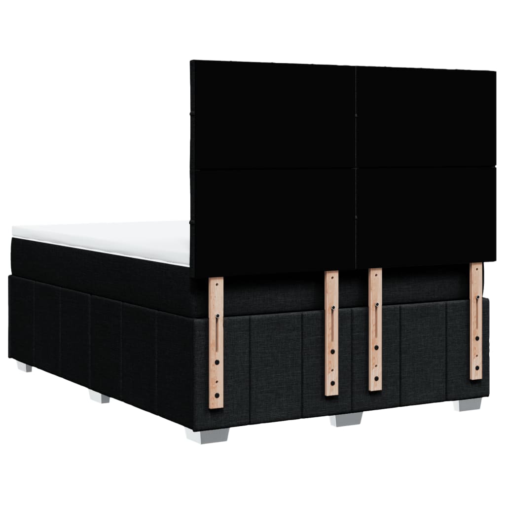 Boxspring met matras stof zwart 160x200 cm is nu te koop bij PeponiXL, paradijselijk wonen!