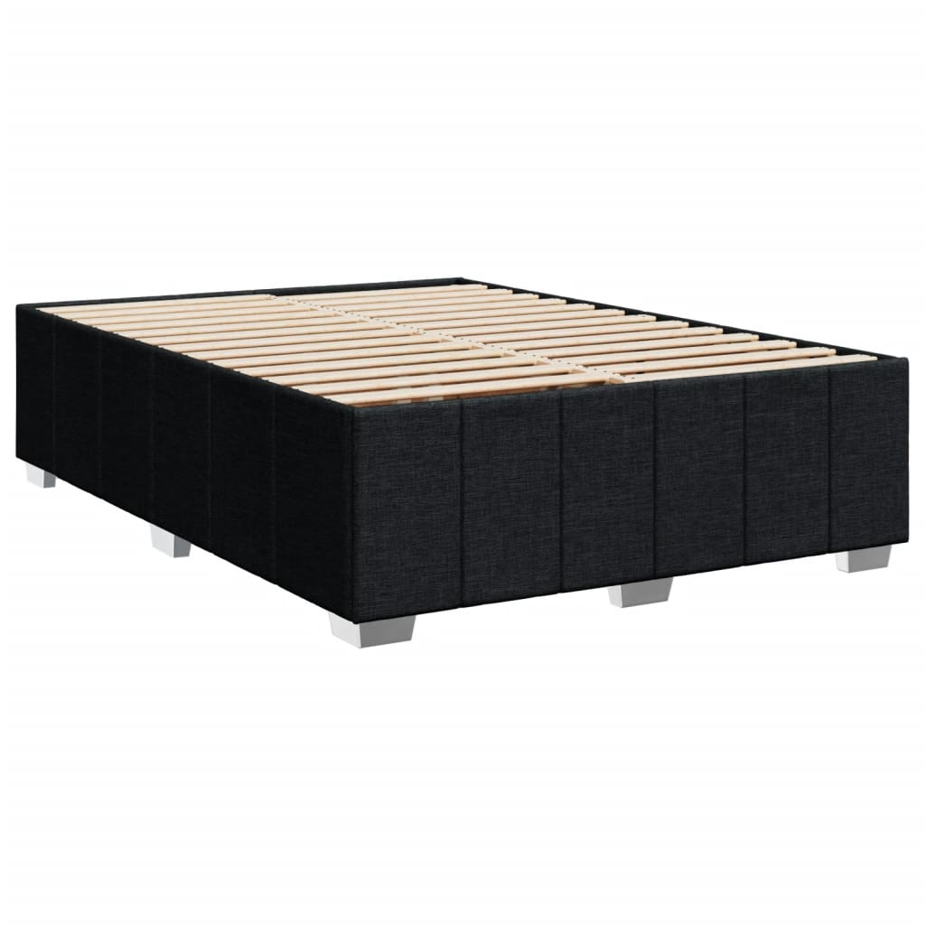 Boxspring met matras stof zwart 160x200 cm is nu te koop bij PeponiXL, paradijselijk wonen!