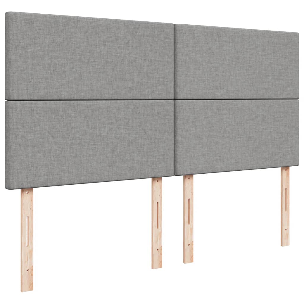 Boxspring met matras stof lichtgrijs 180x200 cm is nu te koop bij PeponiXL, paradijselijk wonen!