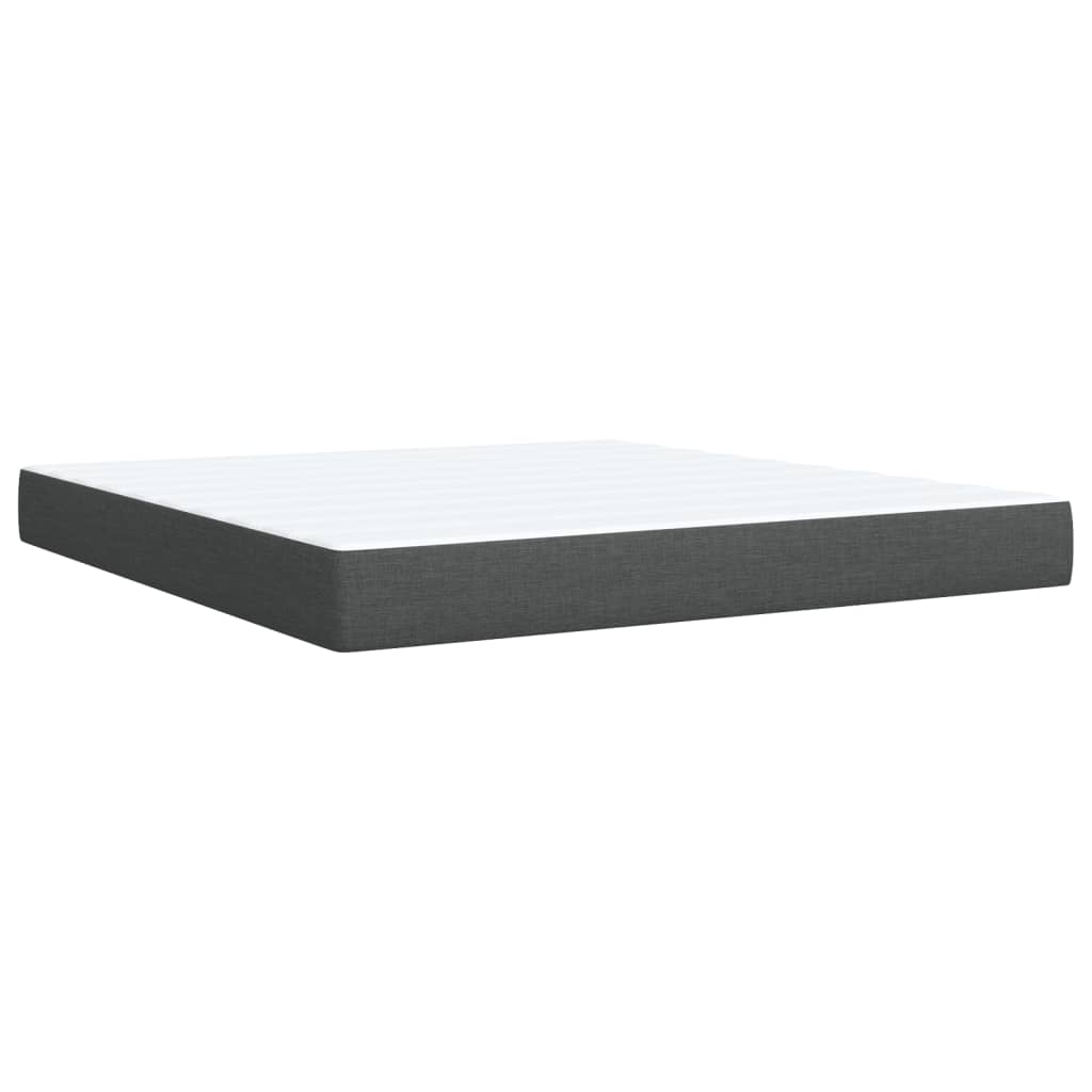 Boxspring met matras stof donkergrijs 180x200 cm is nu te koop bij PeponiXL, paradijselijk wonen!