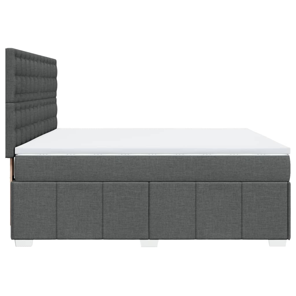 Boxspring met matras stof donkergrijs 180x200 cm is nu te koop bij PeponiXL, paradijselijk wonen!