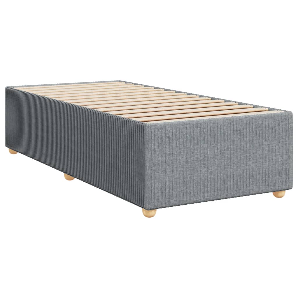 Boxspring met matras stof lichtgrijs 80x200 cm is nu te koop bij PeponiXL, paradijselijk wonen!