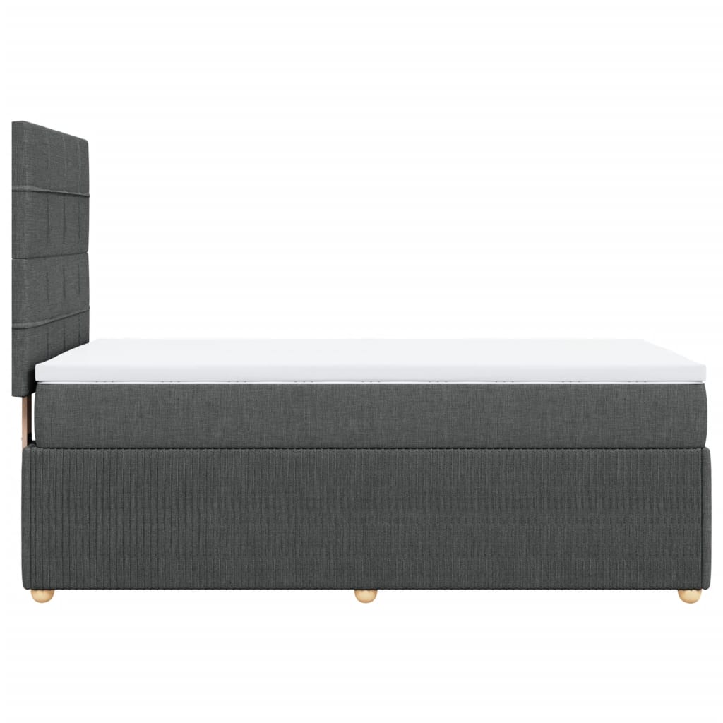 Boxspring met matras stof donkergrijs 90x190 cm is nu te koop bij PeponiXL, paradijselijk wonen!