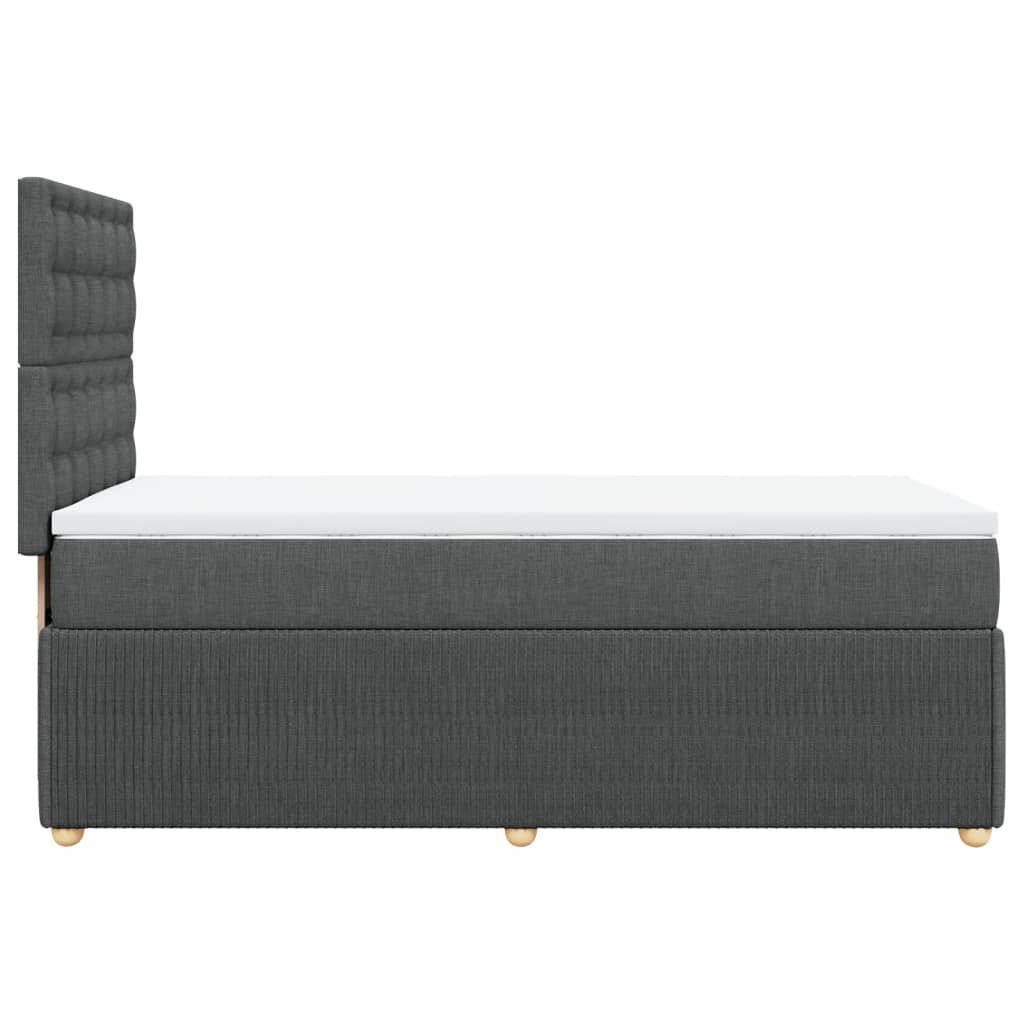 Boxspring met matras stof donkergrijs 90x190 cm is nu te koop bij PeponiXL, paradijselijk wonen!