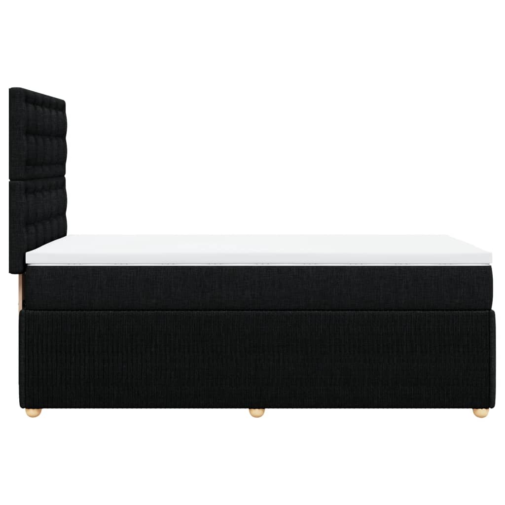 Boxspring met matras stof zwart 90x190 cm is nu te koop bij PeponiXL, paradijselijk wonen!