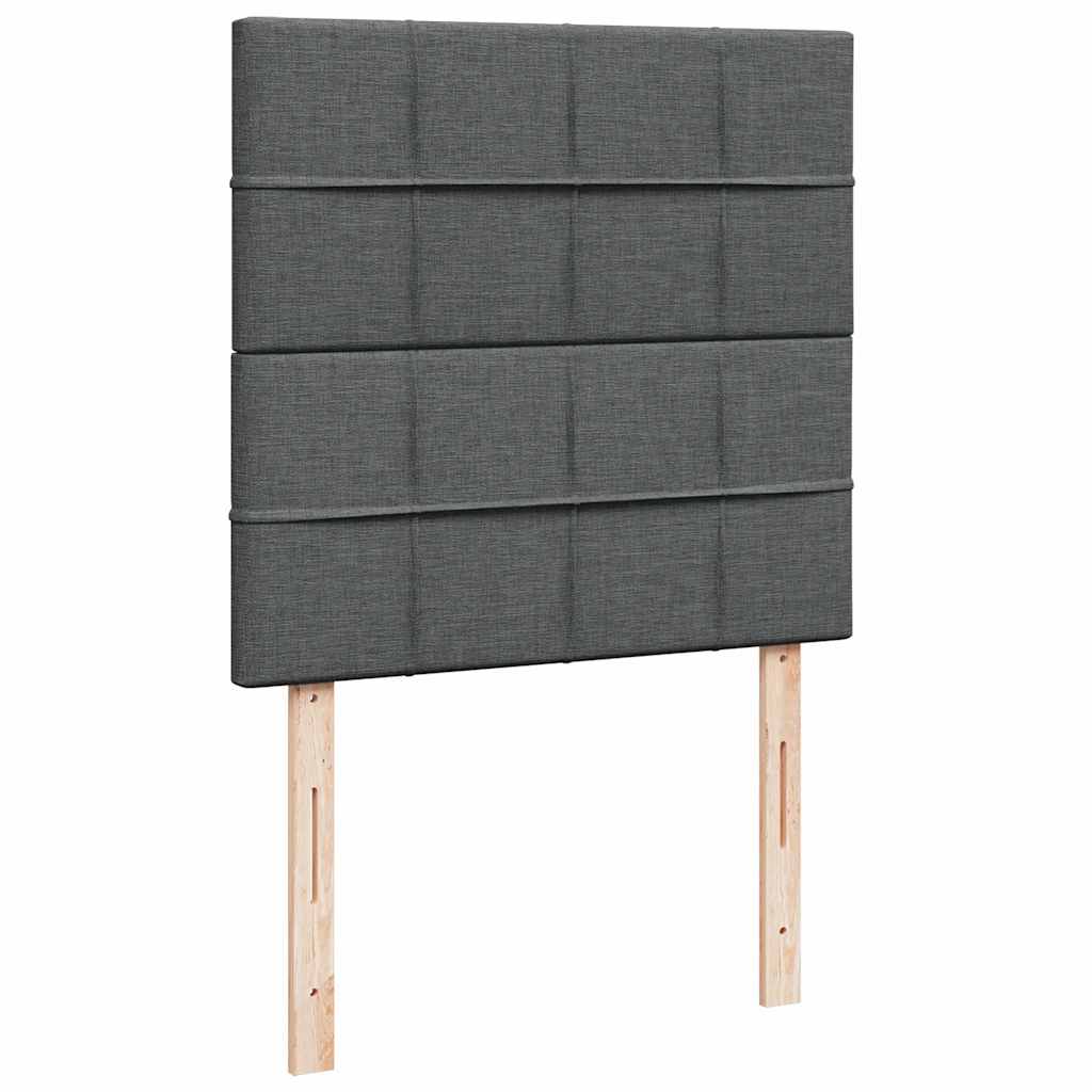 Boxspring met matras stof donkergrijs 100x200 cm is nu te koop bij PeponiXL, paradijselijk wonen!