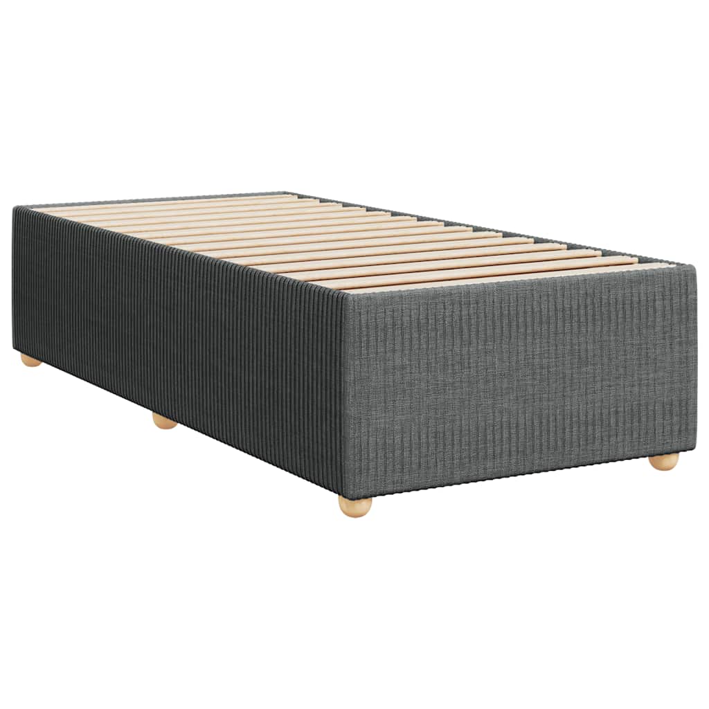 Boxspring met matras stof donkergrijs 100x200 cm is nu te koop bij PeponiXL, paradijselijk wonen!