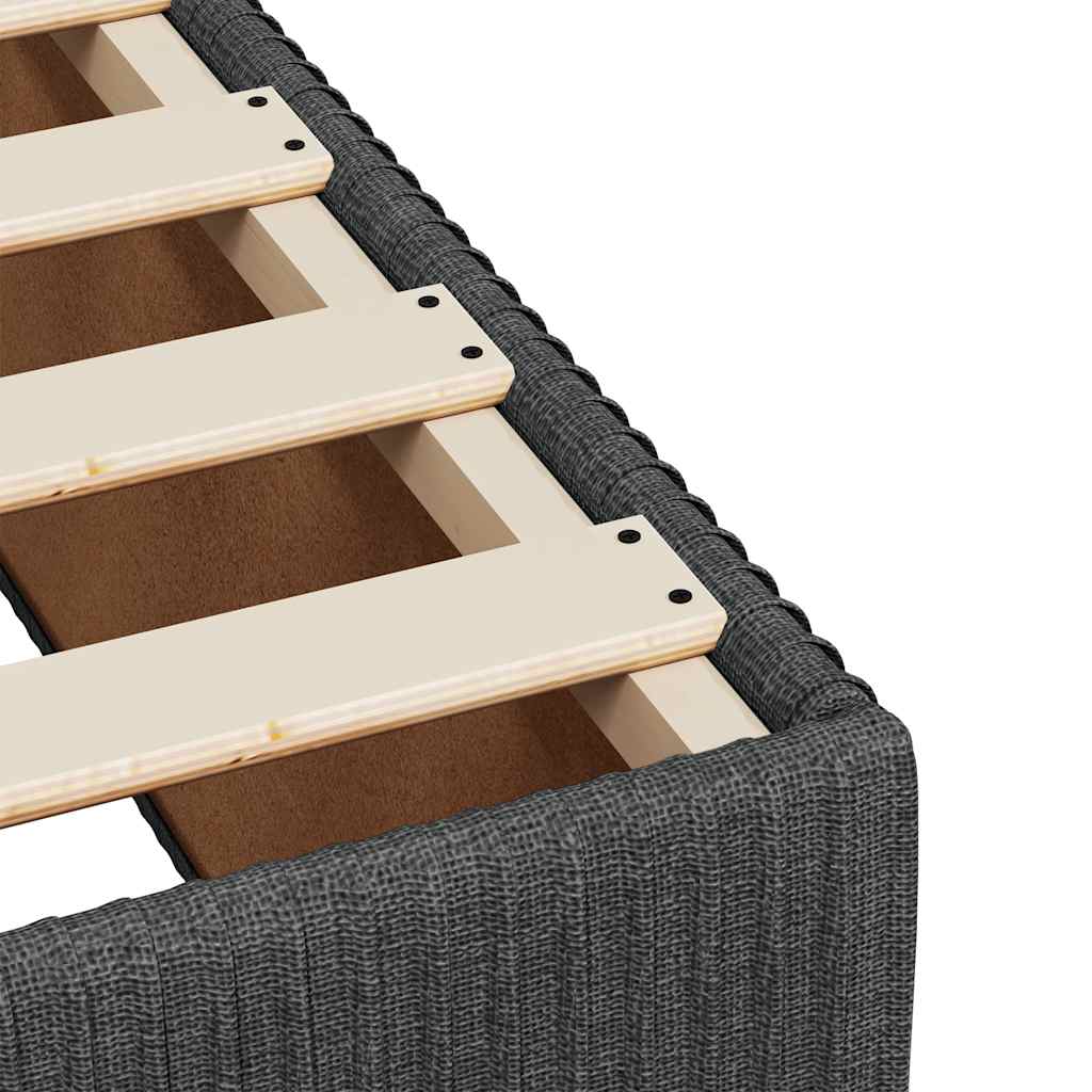 Boxspring met matras stof donkergrijs 100x200 cm is nu te koop bij PeponiXL, paradijselijk wonen!