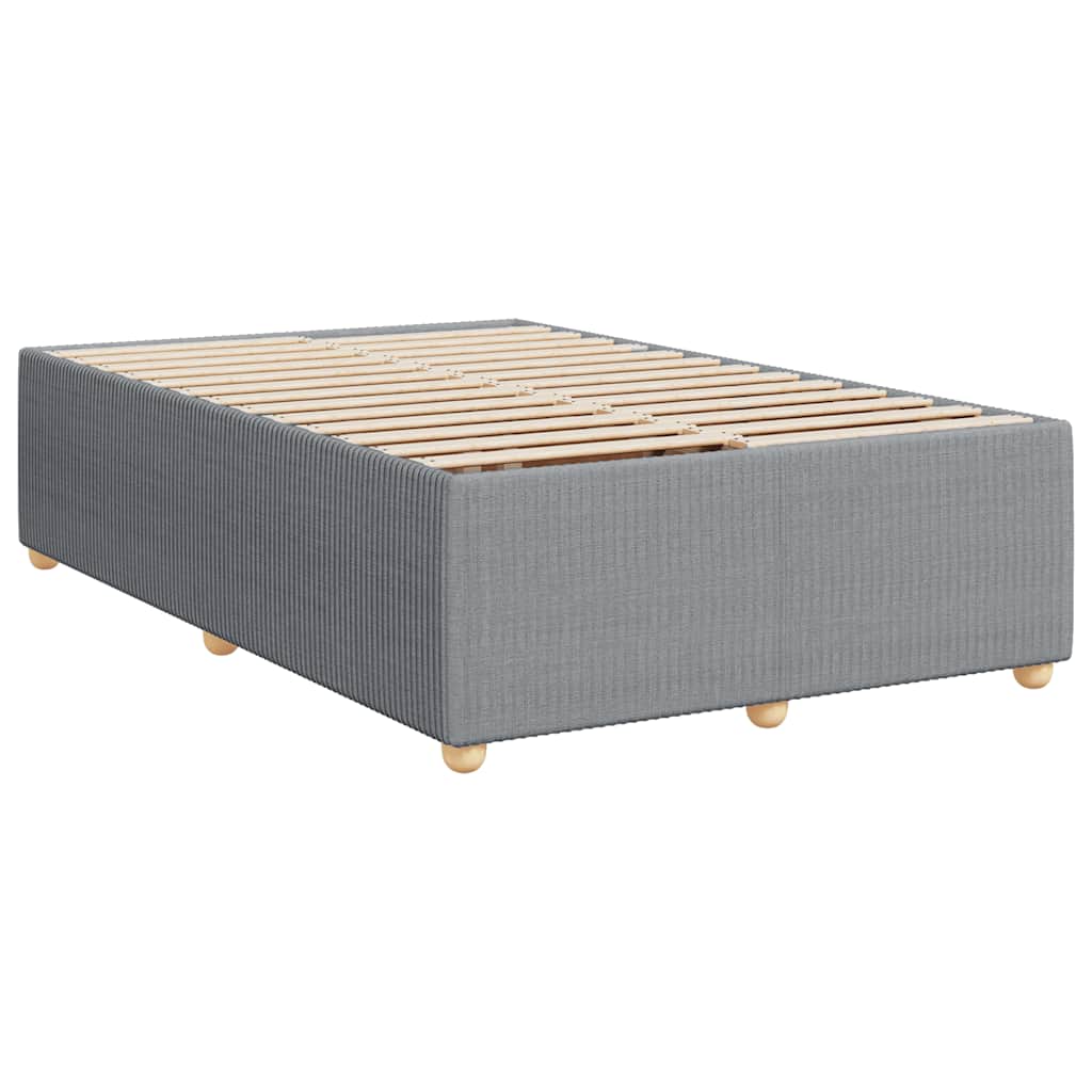 Boxspring met matras stof lichtgrijs 120x190 cm is nu te koop bij PeponiXL, paradijselijk wonen!