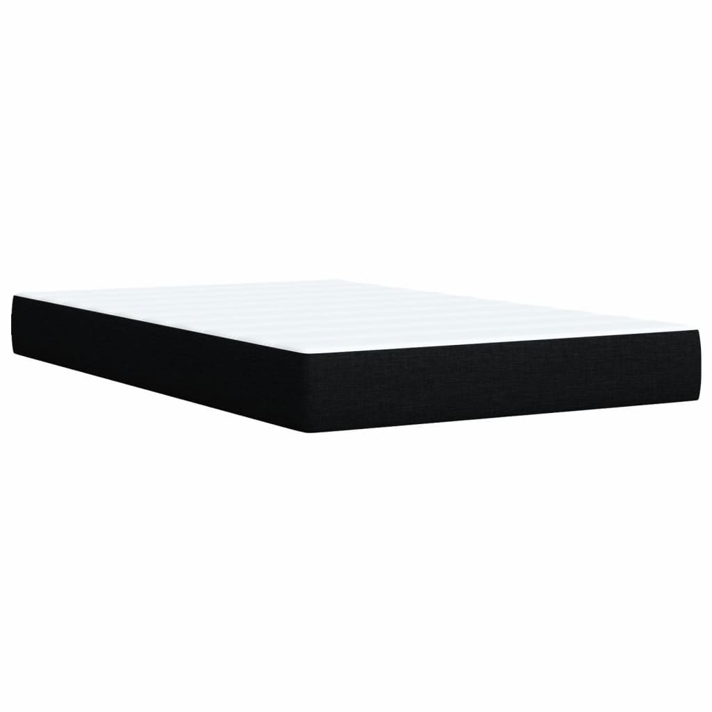Boxspring met matras stof zwart 120x190 cm is nu te koop bij PeponiXL, paradijselijk wonen!