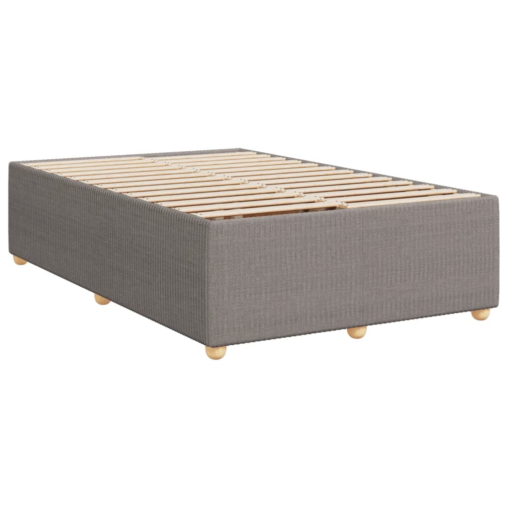 Boxspring met matras stof taupe 120x190 cm is nu te koop bij PeponiXL, paradijselijk wonen!