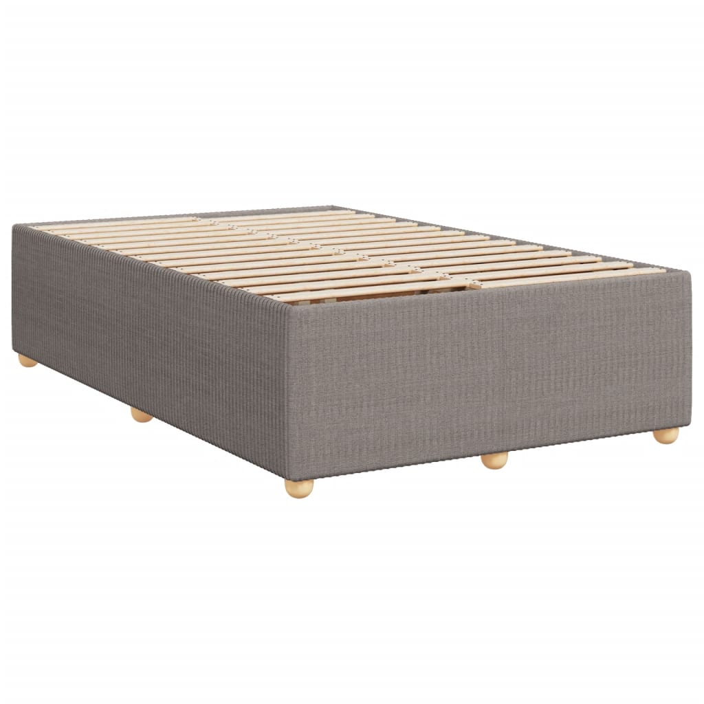 Boxspring met matras stof taupe 120x190 cm is nu te koop bij PeponiXL, paradijselijk wonen!