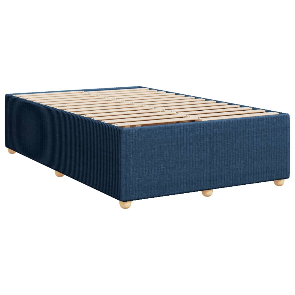 Boxspring met matras stof blauw 120x190 cm is nu te koop bij PeponiXL, paradijselijk wonen!