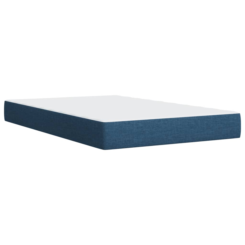 Boxspring met matras stof blauw 120x190 cm is nu te koop bij PeponiXL, paradijselijk wonen!