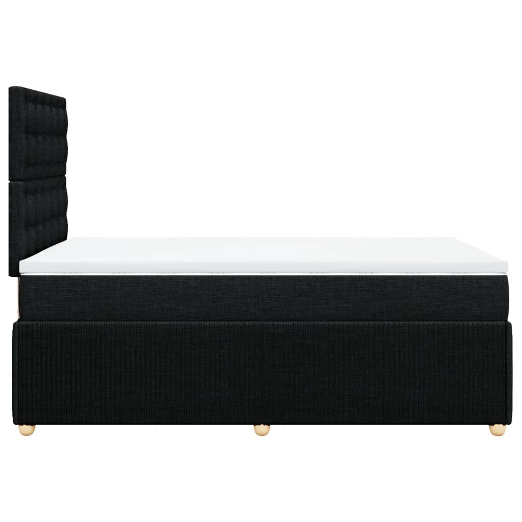 Boxspring met matras stof zwart 120x190 cm is nu te koop bij PeponiXL, paradijselijk wonen!