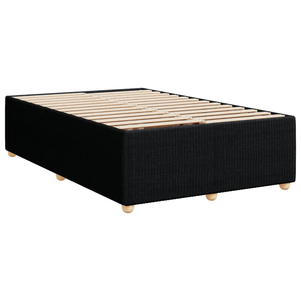 Boxspring met matras stof zwart 120x190 cm is nu te koop bij PeponiXL, paradijselijk wonen!
