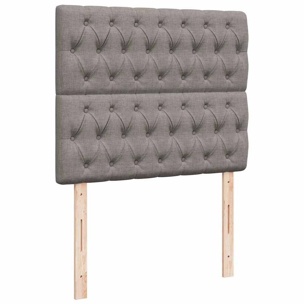 Boxspring met matras stof taupe 120x200 cm is nu te koop bij PeponiXL, paradijselijk wonen!