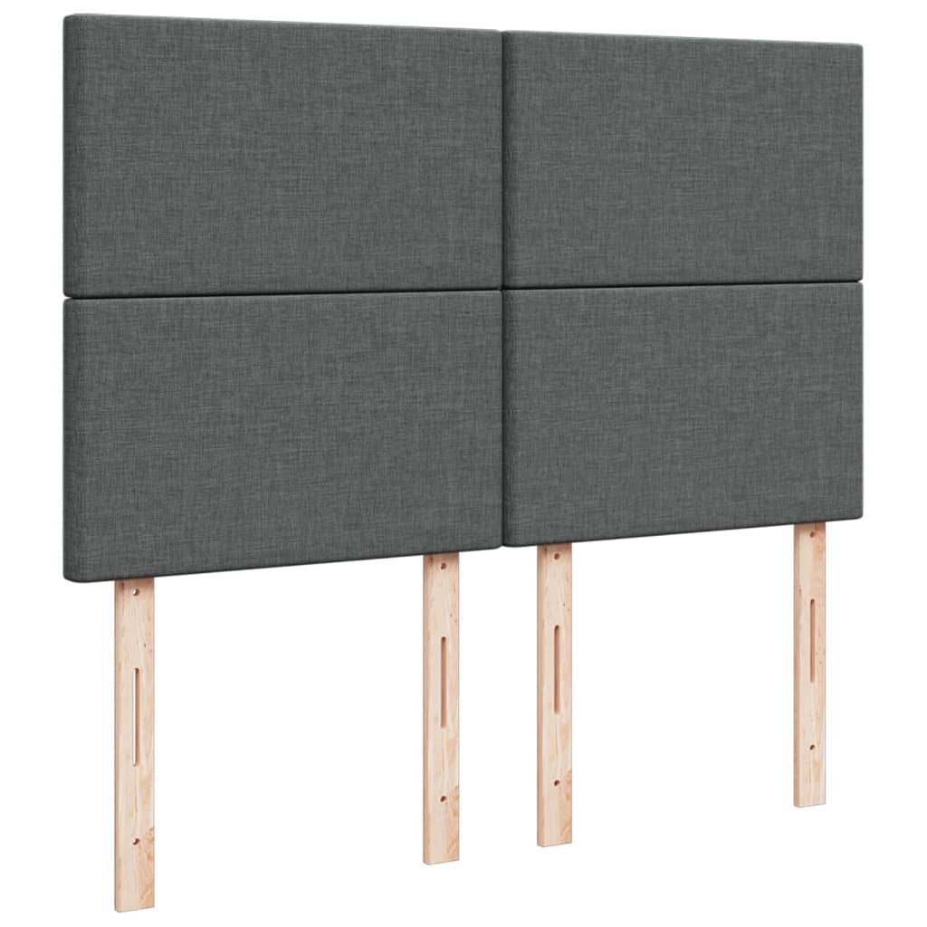 Boxspring met matras stof donkergrijs 140x190 cm is nu te koop bij PeponiXL, paradijselijk wonen!