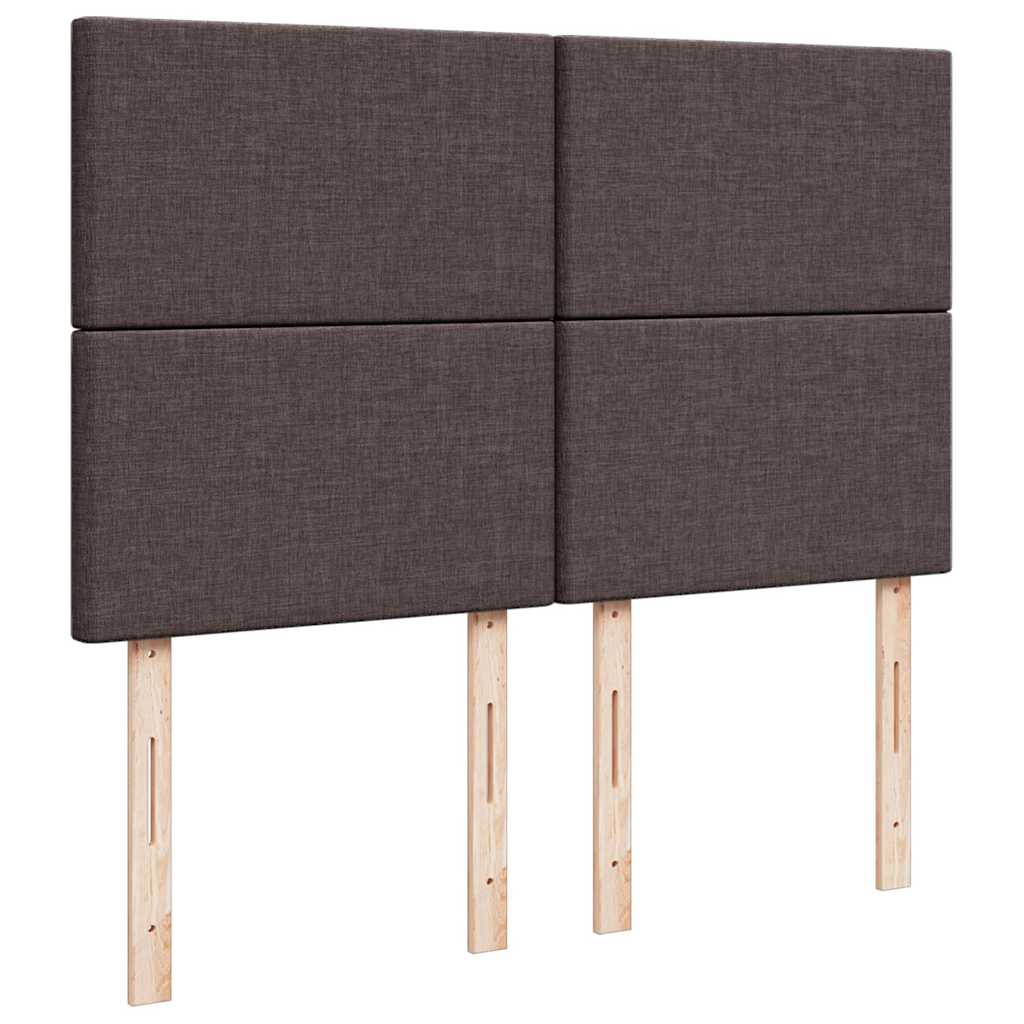 Boxspring met matras stof donkerbruin 140x190 cm is nu te koop bij PeponiXL, paradijselijk wonen!