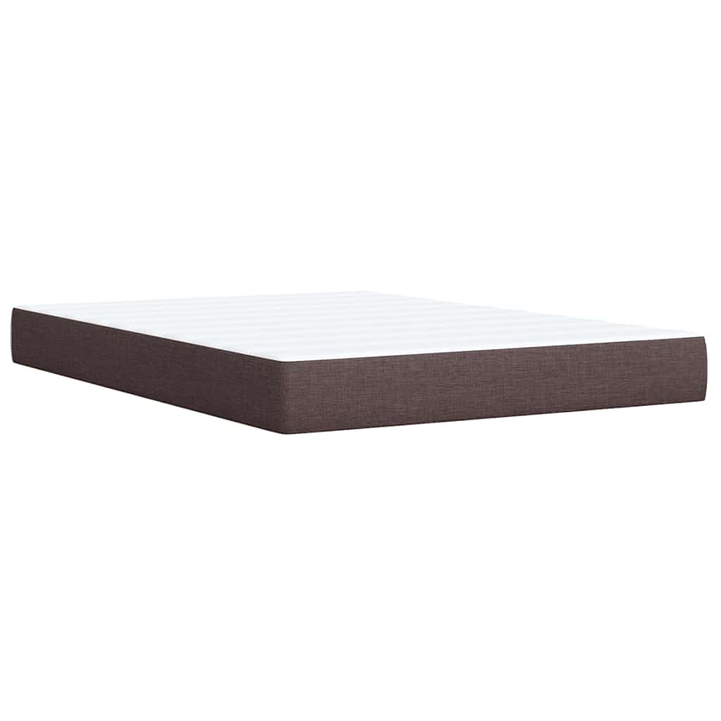 Boxspring met matras stof donkerbruin 140x190 cm is nu te koop bij PeponiXL, paradijselijk wonen!