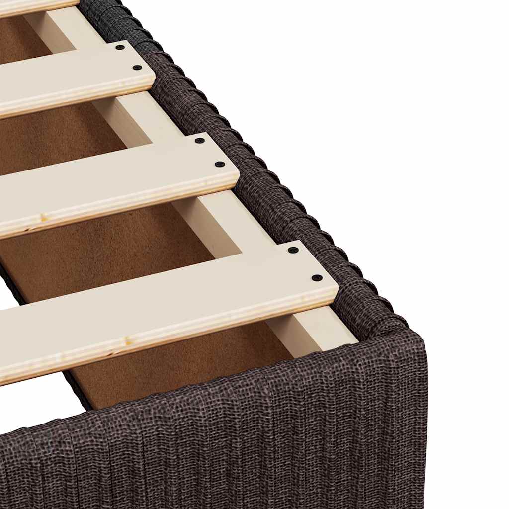 Boxspring met matras stof donkerbruin 140x190 cm is nu te koop bij PeponiXL, paradijselijk wonen!